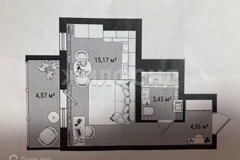 Продаётся студия, 27 м²