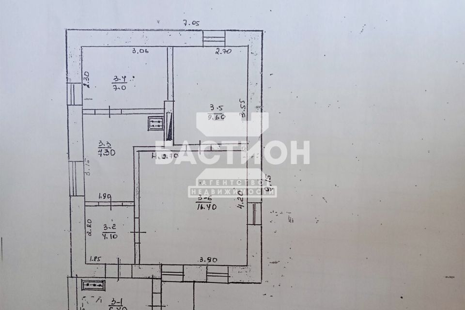 Продаётся 1-этажный дом, 50.8 м²