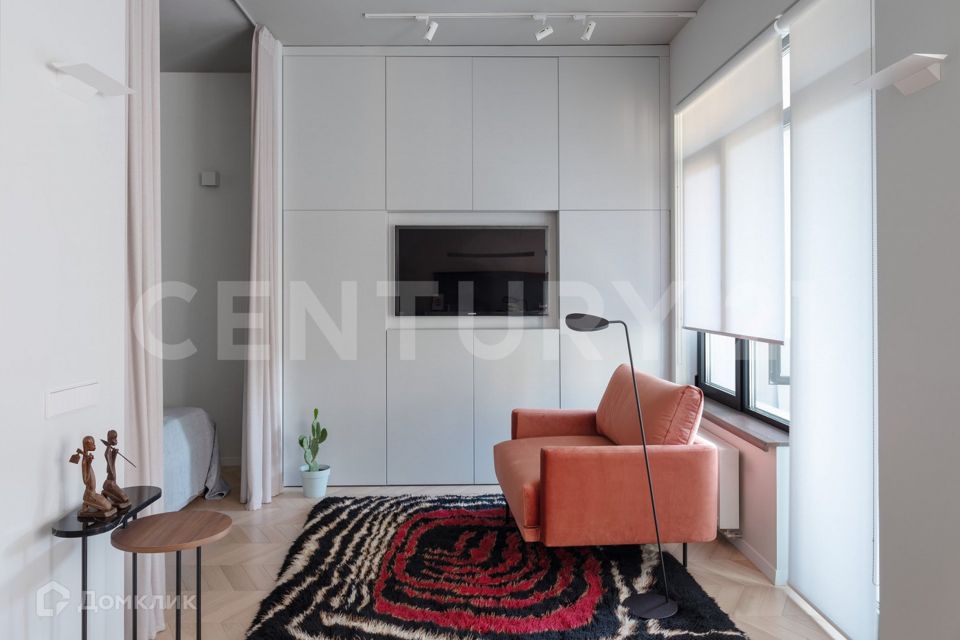 Продаётся 1-комнатная квартира, 42.8 м²