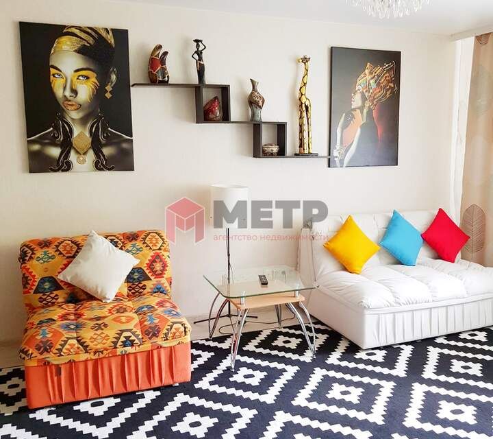 Сдаётся 2-комнатная квартира, 56.6 м²