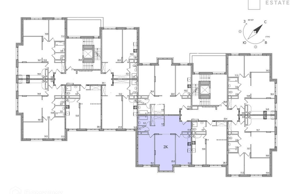 Продаётся 2-комнатная квартира, 82.4 м²