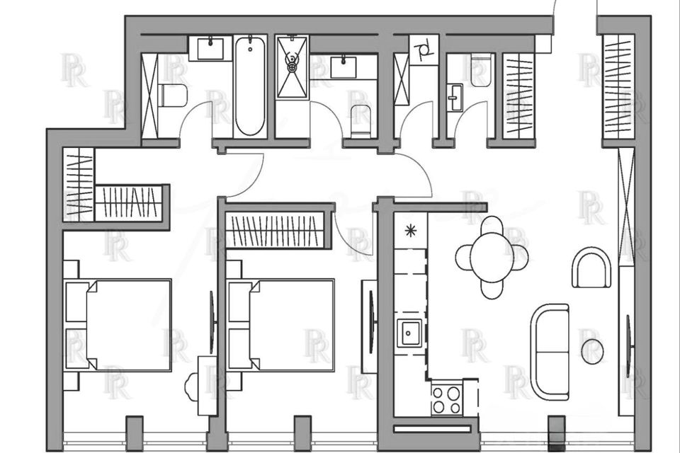 Продаётся 3-комнатная квартира, 97 м²