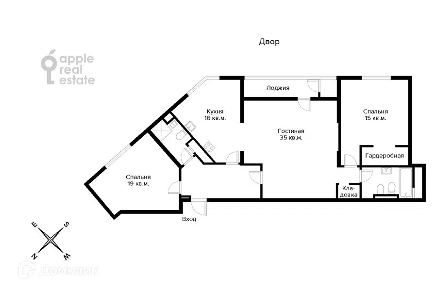 Продаётся 3-комнатная квартира, 117 м²