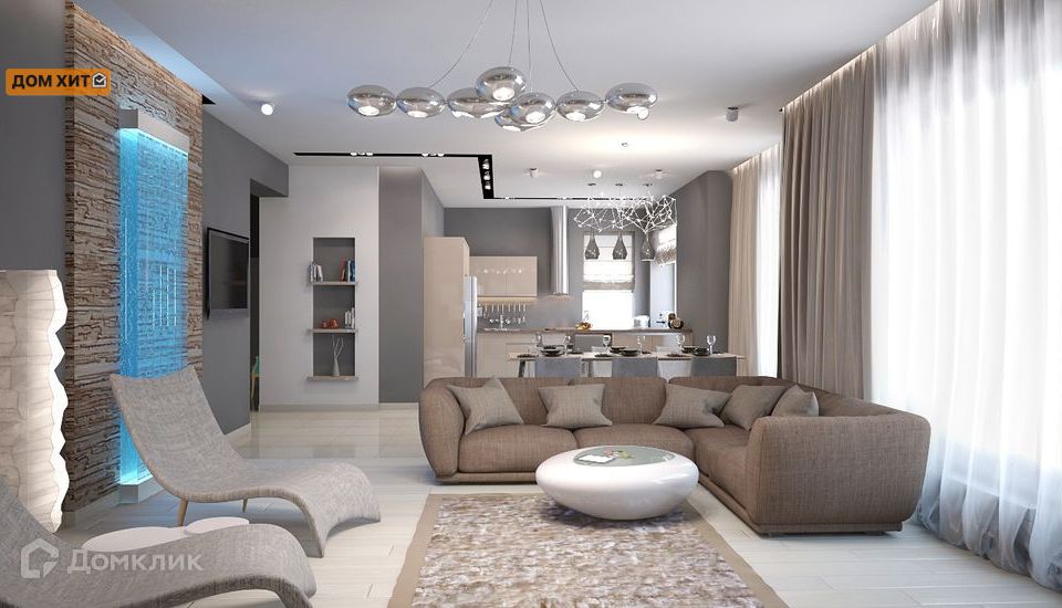 Продаётся 1-комнатная квартира, 66.8 м²