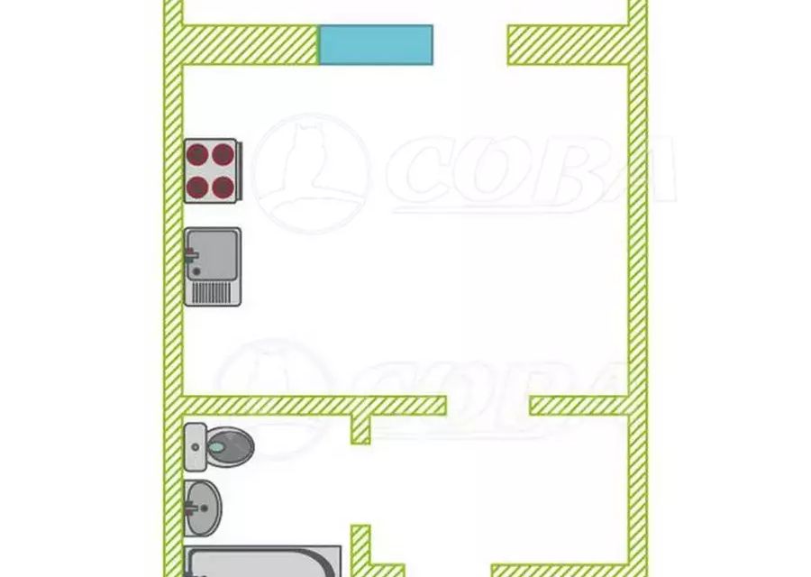 Продаётся студия, 32.5 м²