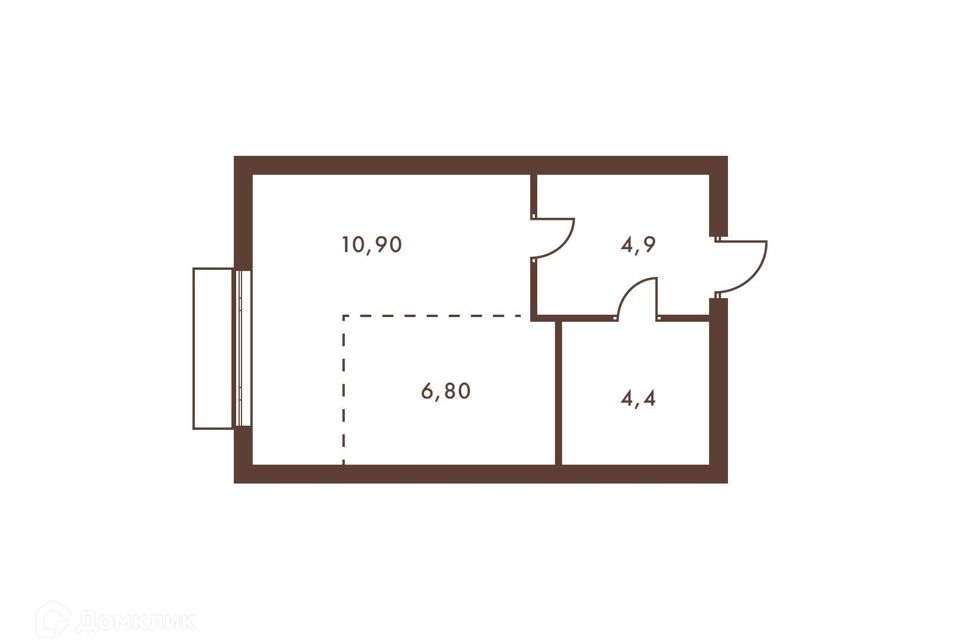 Продаётся студия, 27 м²