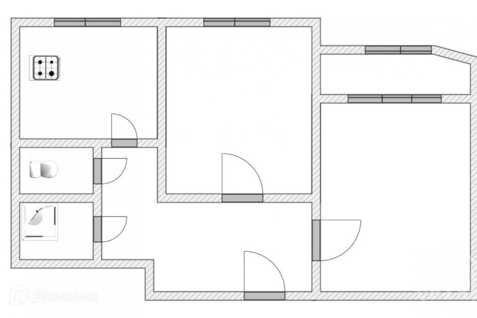 Продаётся 2-комнатная квартира, 64 м²