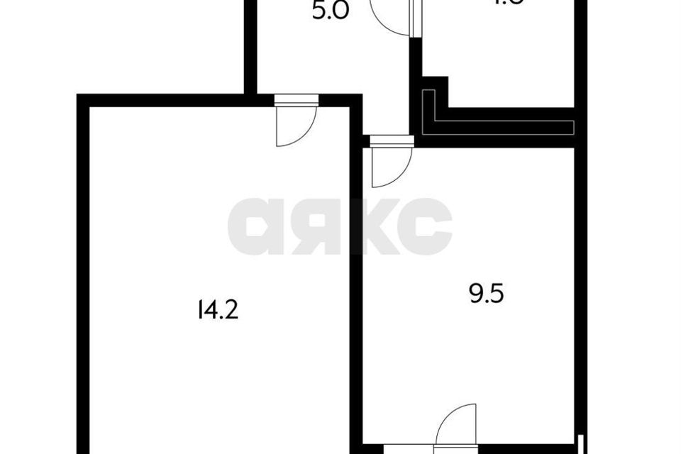 Продаётся 1-комнатная квартира, 32.7 м²