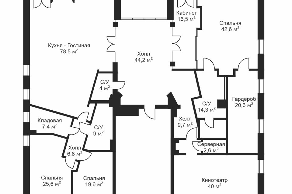 Продаётся 5-комнатная квартира, 347.7 м²