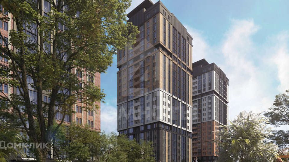 Продаётся 1-комнатная квартира, 45.63 м²