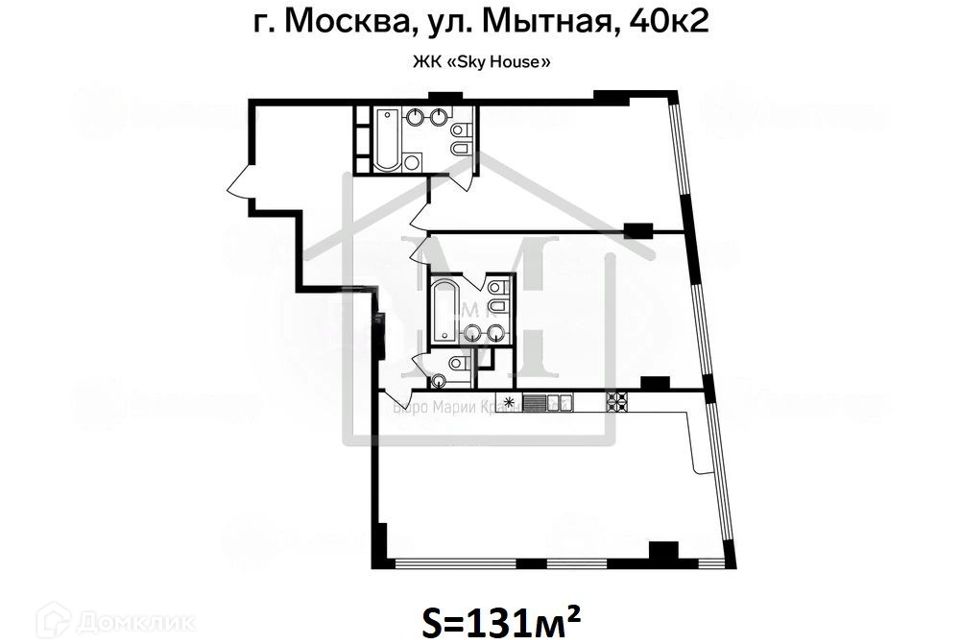 Продаётся 3-комнатная квартира, 131 м²