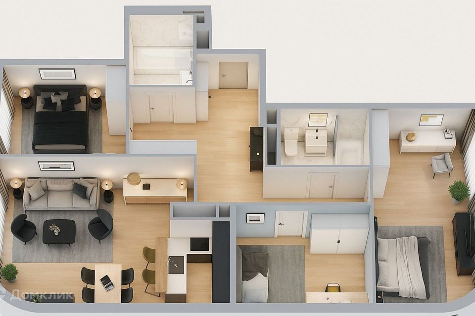 Продаётся 3-комнатная квартира, 119.3 м²