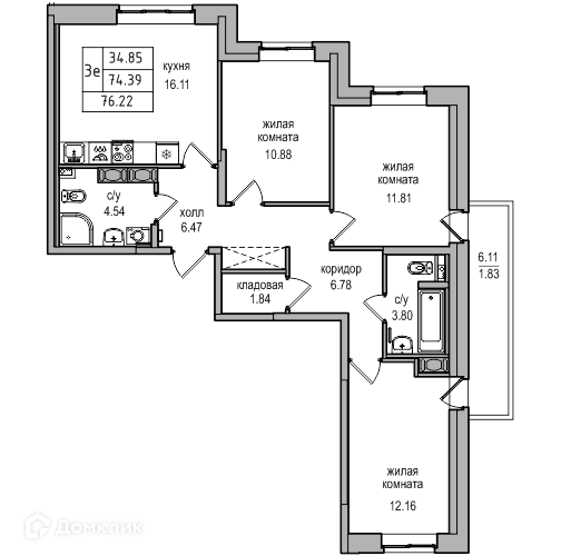 Купить Однокомнатную Квартиру Парнас Северная Долина