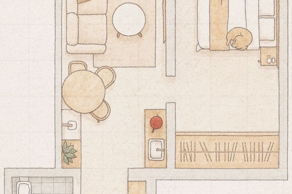 Продаётся 1-комнатная квартира, 48.4 м²