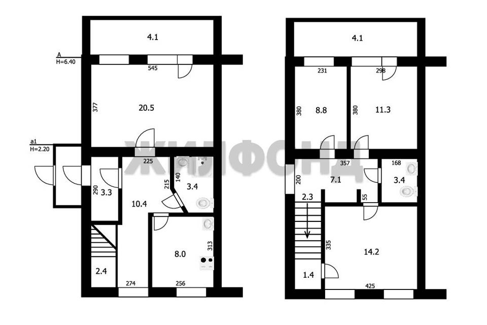 Продаётся 4-комнатная квартира, 96.5 м²