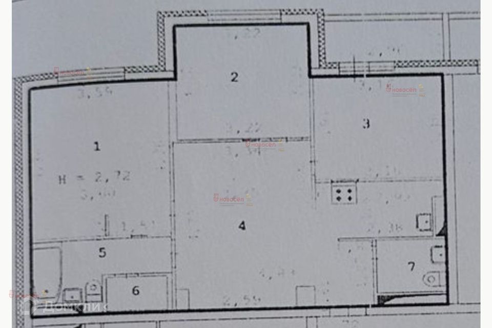 Продаётся 3-комнатная квартира, 67.2 м²