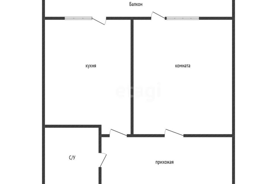 Продаётся 1-комнатная квартира, 40.3 м²