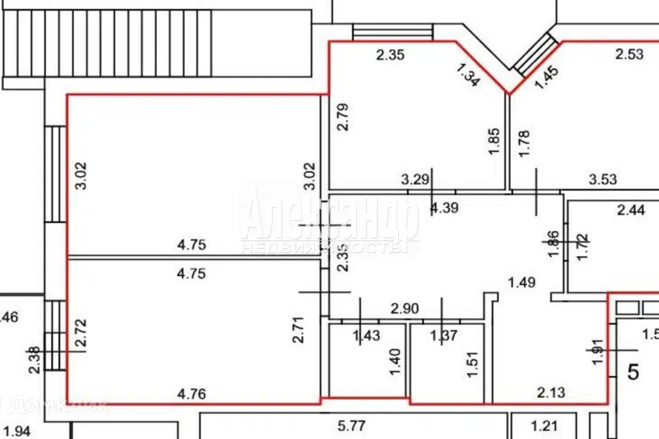 Продаётся 3-комнатная квартира, 67.5 м²
