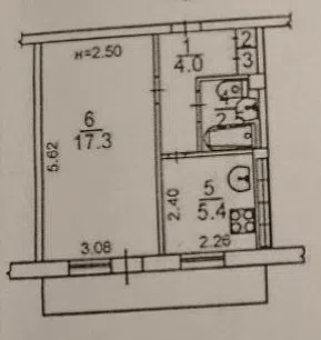 Продаётся 1-комнатная квартира, 30.1 м²