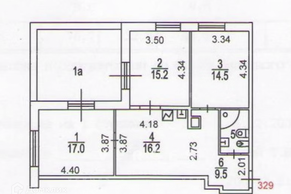 Сдаётся 4-комнатная квартира, 100 м²