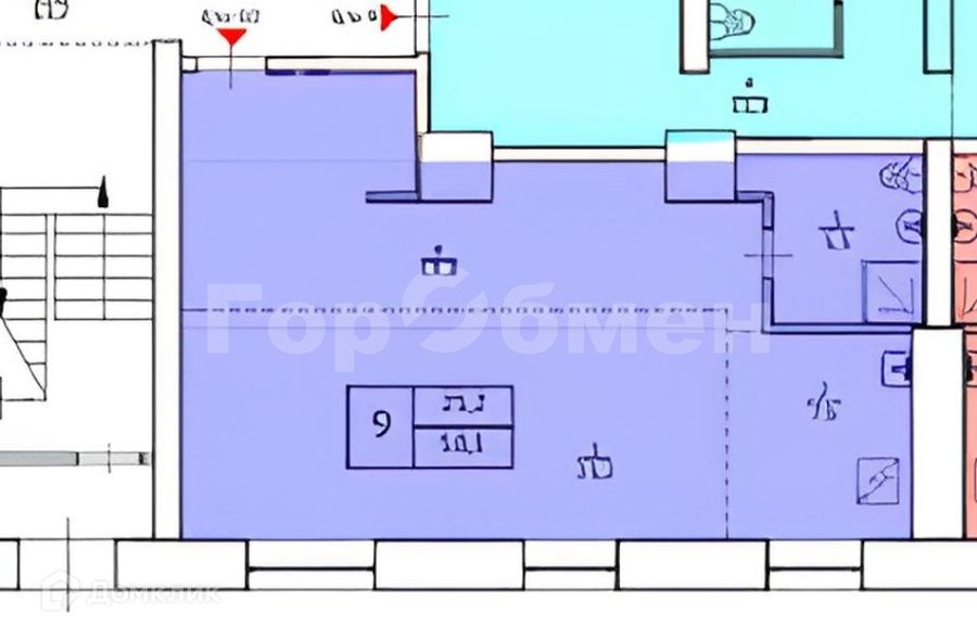 Продаётся 2-комнатная квартира, 55 м²