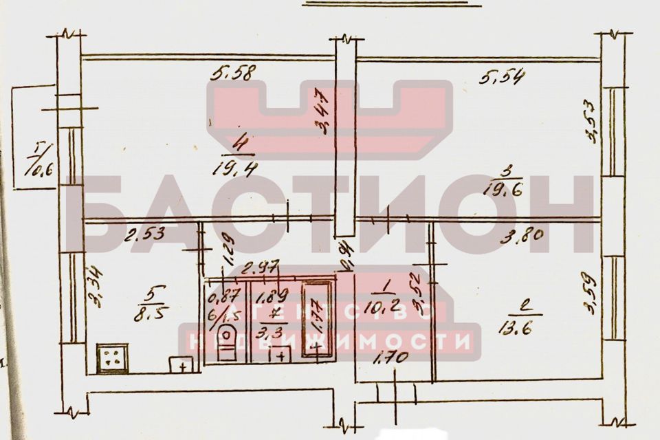Продаётся 3-комнатная квартира, 77 м²