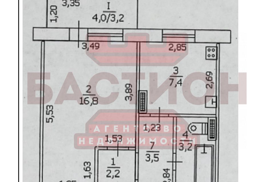 Продаётся 1-комнатная квартира, 37 м²