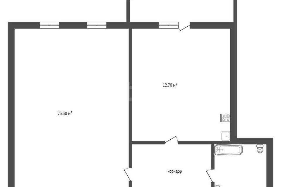 Продаётся 1-комнатная квартира, 36 м²