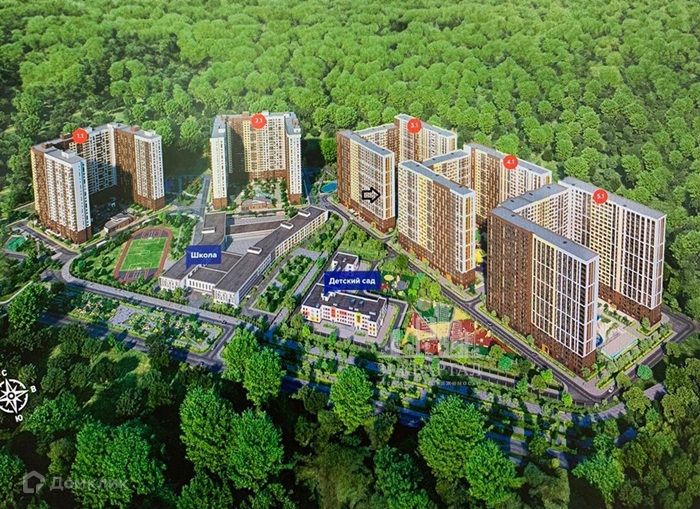 Продаётся 2-комнатная квартира, 52.5 м²