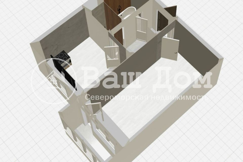 Продаётся 1-комнатная квартира, 31 м²