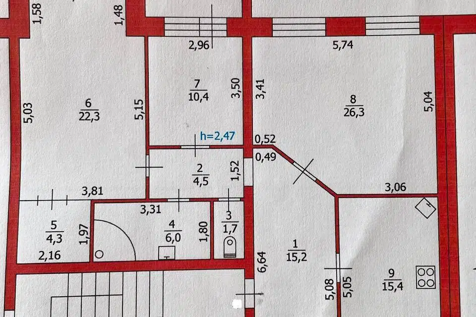 Продаётся 3-комнатная квартира, 106.1 м²