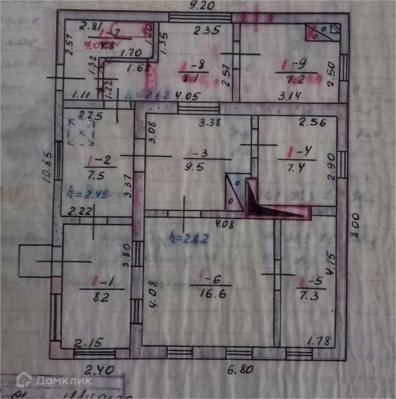 Продаётся 1-этажный дом, 77.4 м²