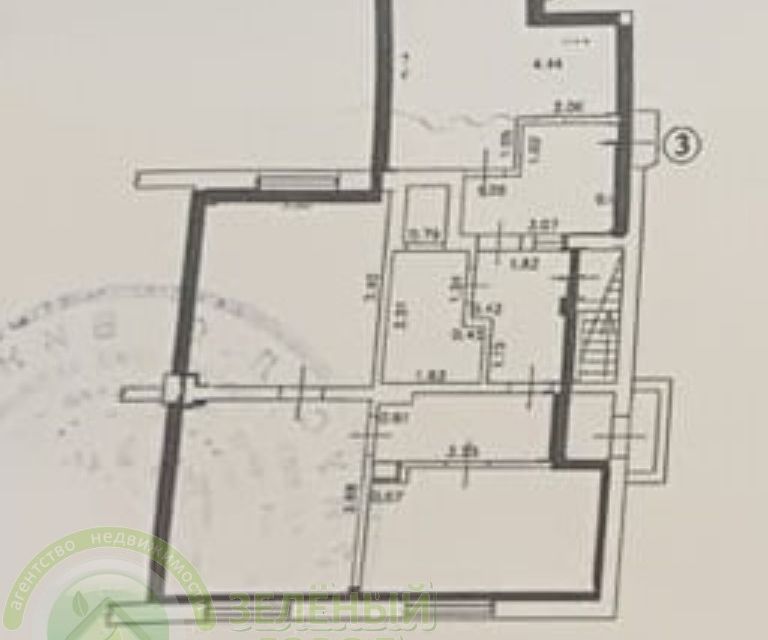 Продаётся 3-комнатная квартира, 71 м²