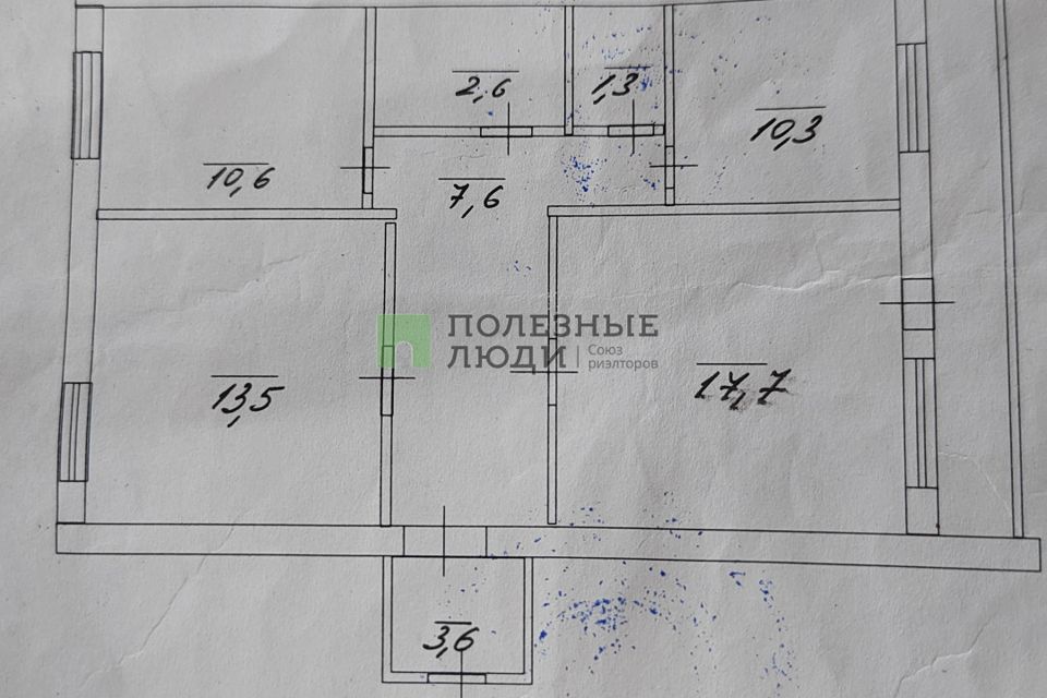 Продаётся 3-комнатная квартира, 67 м²