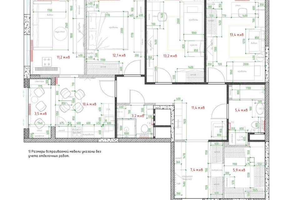 Продаётся 4-комнатная квартира, 97.1 м²