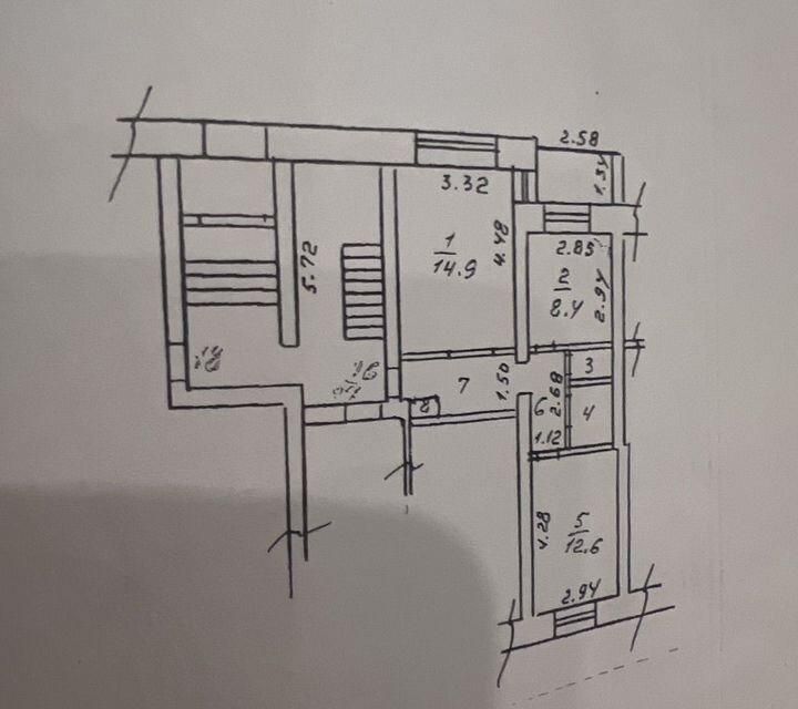 Продаётся 2-комнатная квартира, 47 м²