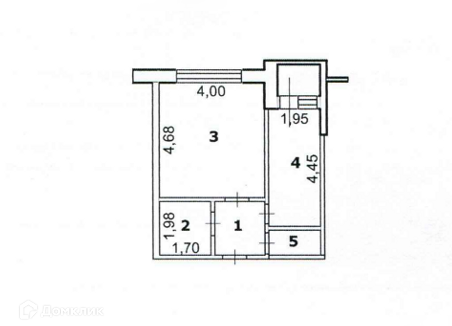 Продаётся 1-комнатная квартира, 36.9 м²