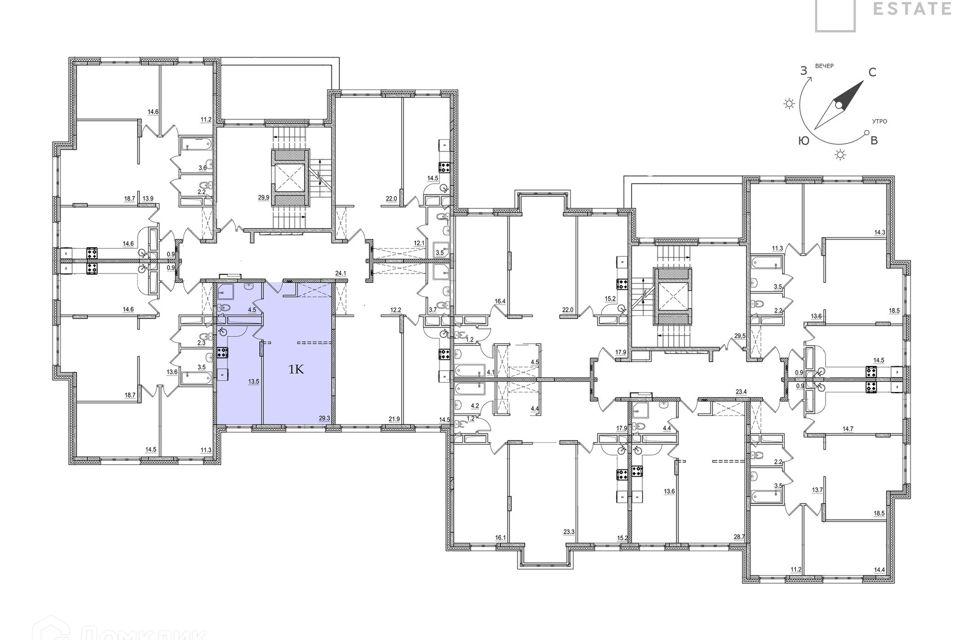 Продаётся 1-комнатная квартира, 48.1 м²