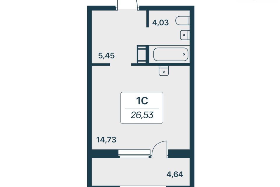 Продаётся студия, 24.4 м²