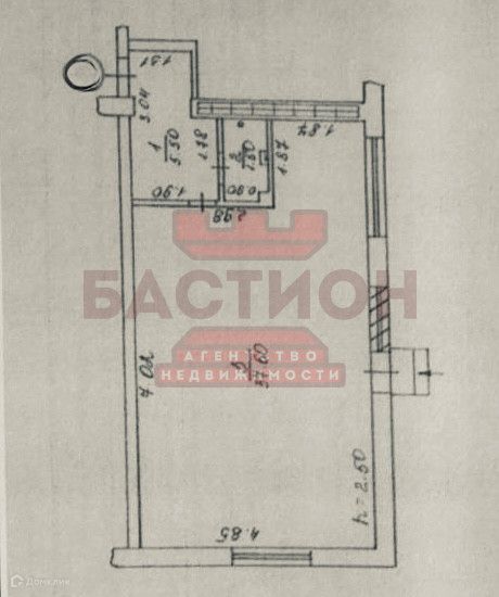 Продаётся офис, 44 м²