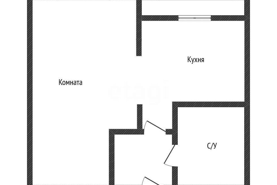 Продаётся 1-комнатная квартира, 31.6 м²
