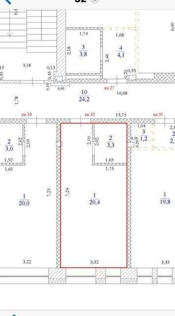 Продаётся студия, 24 м²