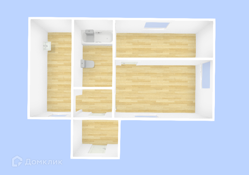 Продаётся 2-комнатная квартира, 41.4 м²