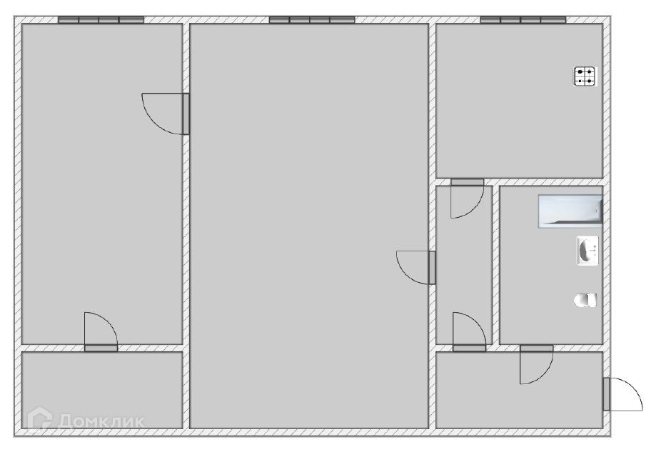 Продаётся 2-комнатная квартира, 45.8 м²