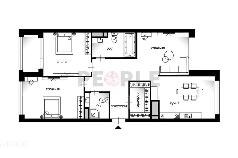 Продаётся 4-комнатная квартира, 129 м²