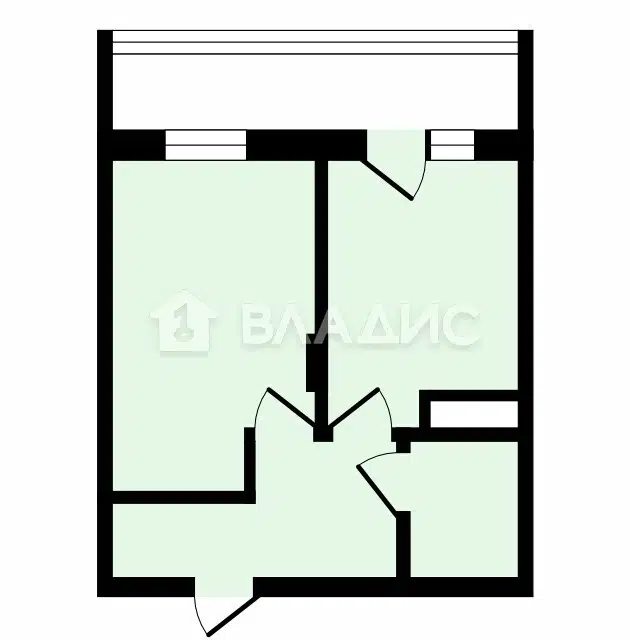 Продаётся 1-комнатная квартира, 37.1 м²
