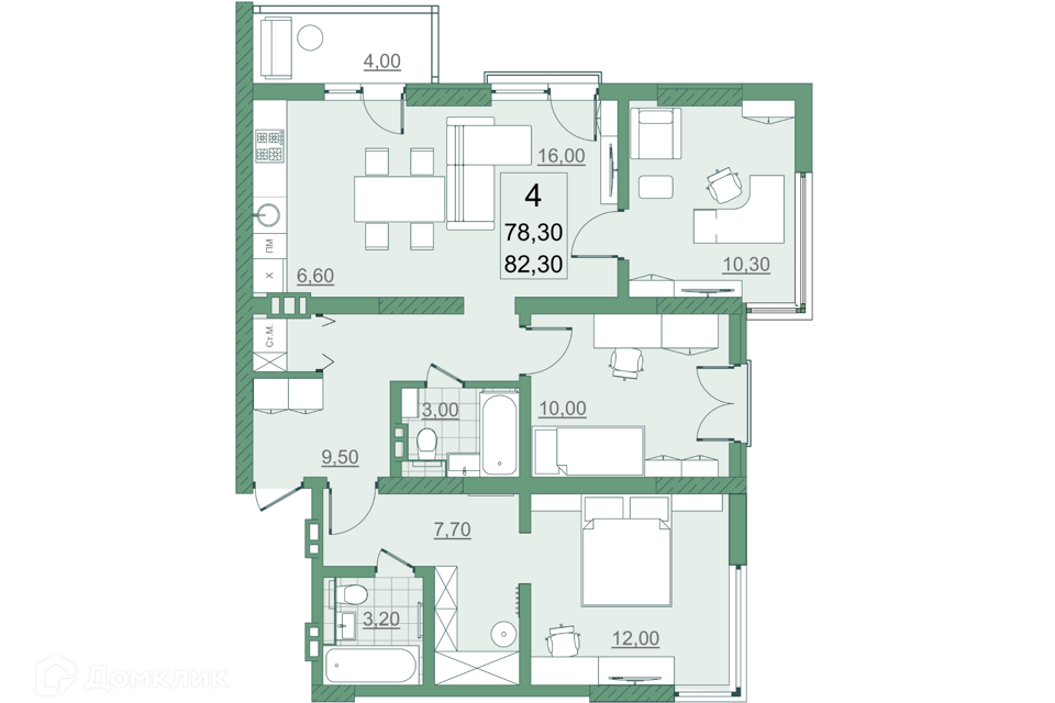 Купить квартиру площадью 40 м2 в Тюмени, 🏢 продажа квартиры-вторички недорого, цена