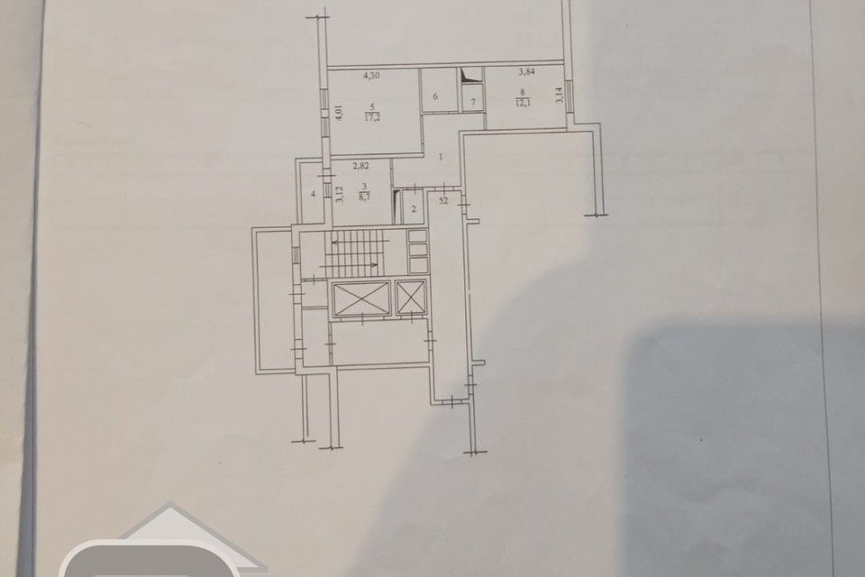 Продаётся 2-комнатная квартира, 55.3 м²