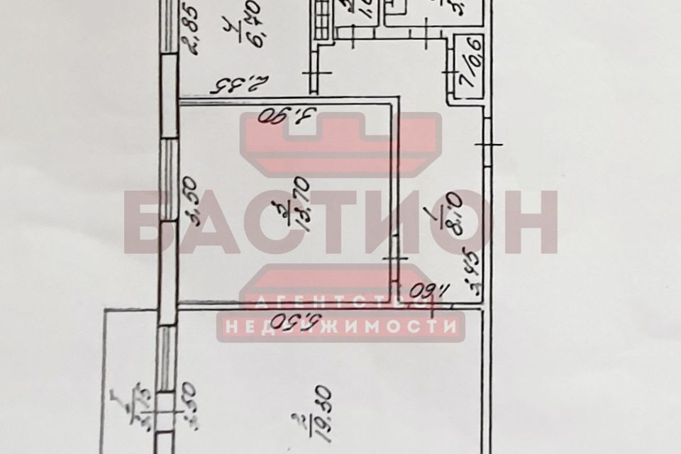 Продаётся 2-комнатная квартира, 54 м²