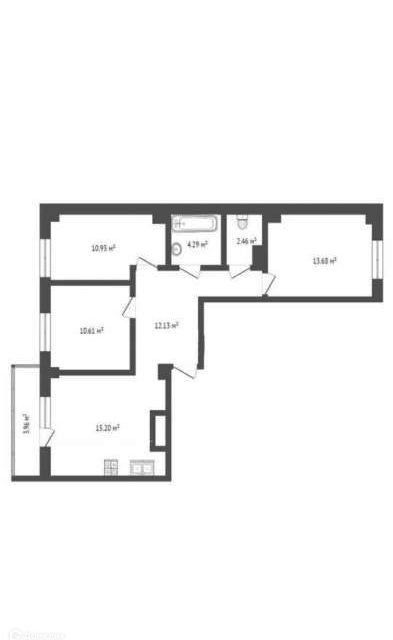 Продаётся 3-комнатная квартира, 70 м²